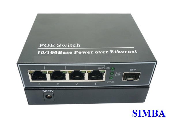 POE Switch For IP Camera 4POE-1SFP