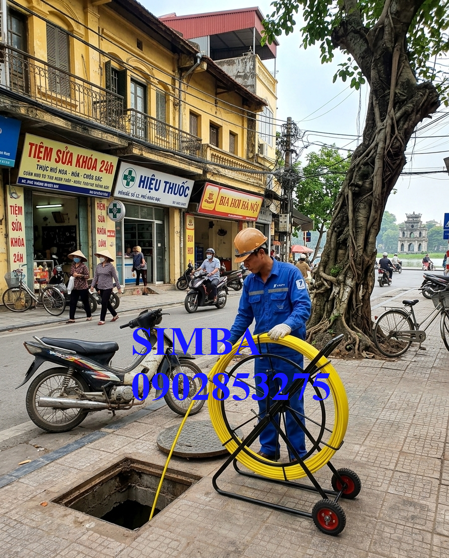 thi-cong-luon-ong-ghen-hdpe-ngoai-cong-truong-bang-day-ghi-luon-cap