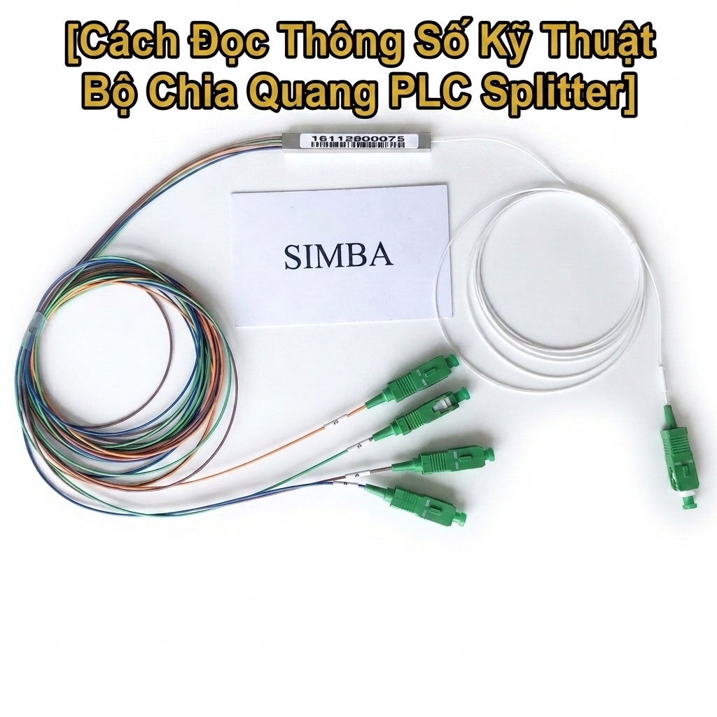 Hướng dẫn chi tiết cách đọc các thông số kỹ thuật cốt lõi của bộ chia quang (PLC Splitter) như Suy hao chèn (IL), Suy hao phản hồi (RL), Uniformity... giúp anh em kỹ thuật chọn thiết bị chuẩn xác cho dự án FTTH, GPON.