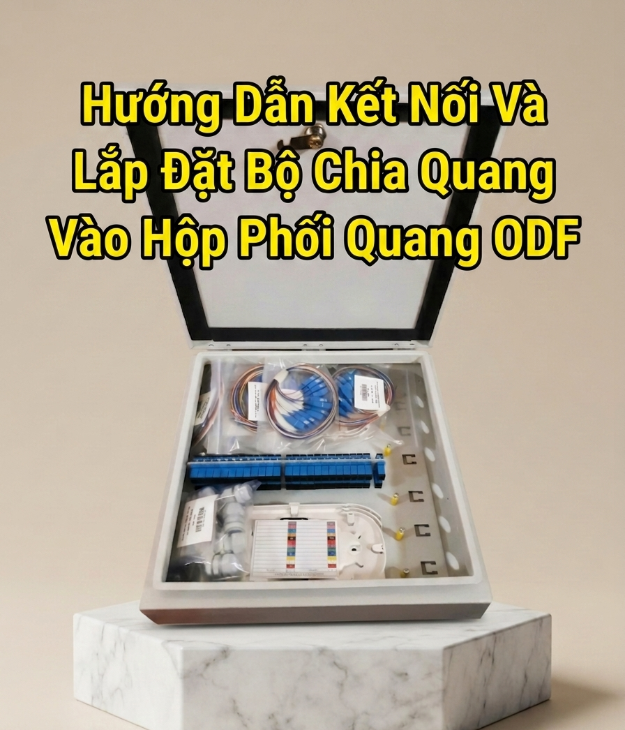 Hướng Dẫn Kết Nối Và Lắp Đặt Bộ Chia Quang Vào Hộp Phối Quang ODF