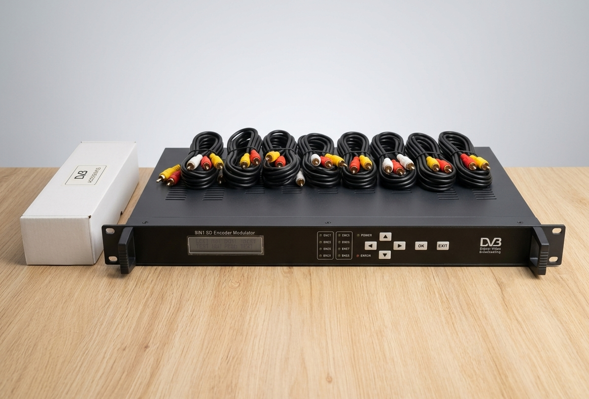 Bộ điều chế DVB-T SC-4266 - 8 Kênh AV, MPEG-4, Chip Fujitsu