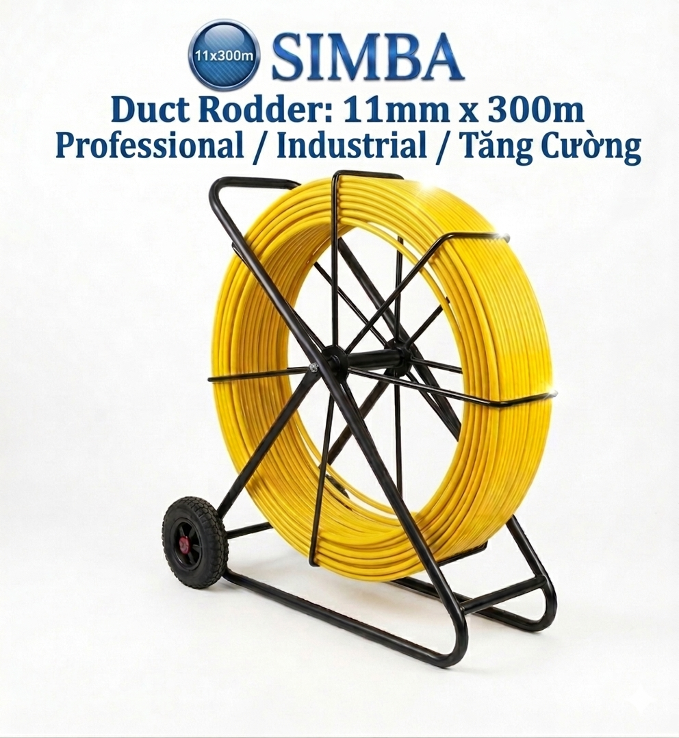 Ghi Kéo Cáp Ngầm Phi 11mm x 300m (Khung Đại Siêu Tải - Giải Pháp Thông Tuyến Cự Ly Cực Đại)